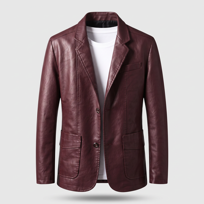ALESSANDRO LEATHER BLAZER