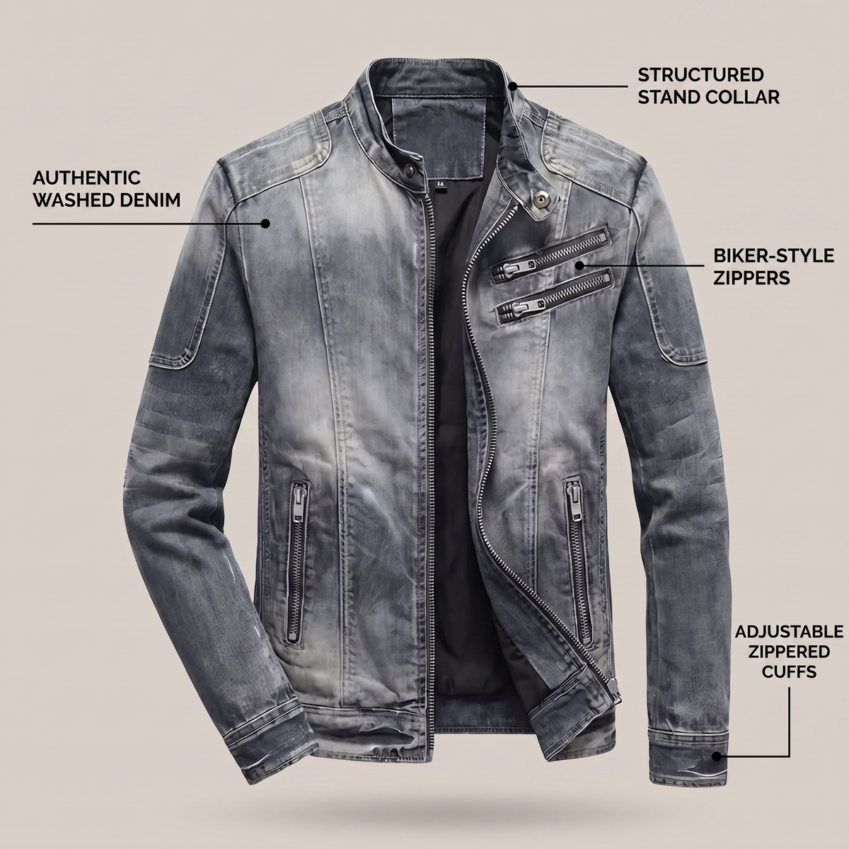 ALESSIO RETRO DENIM JACKET
