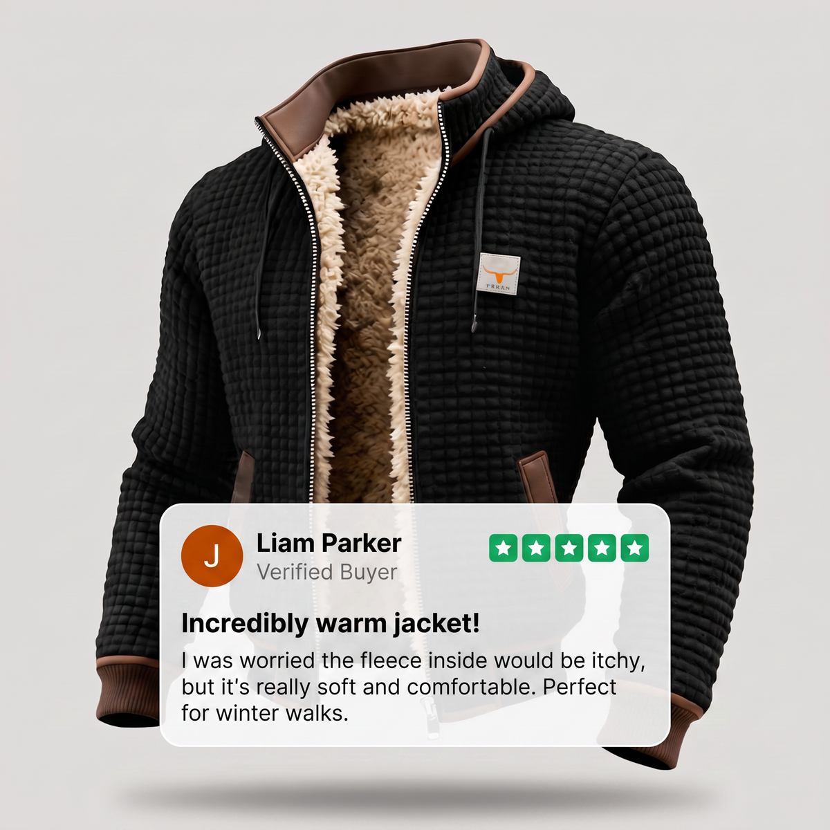 ARDEN LINED QUILTED FLEECE JACKET