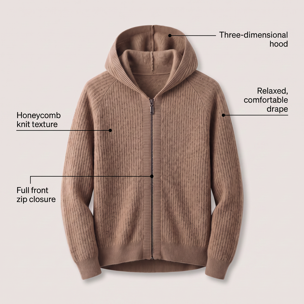 ARVEN WOOL HOODIE