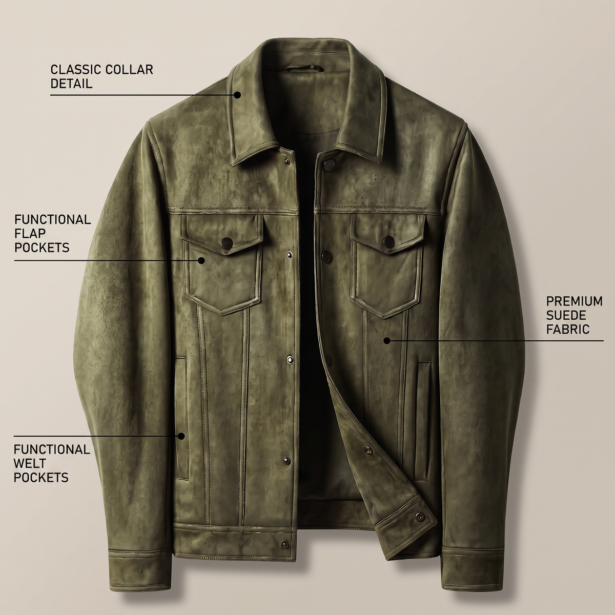 BEVERLY SUEDE RETRO JACKET