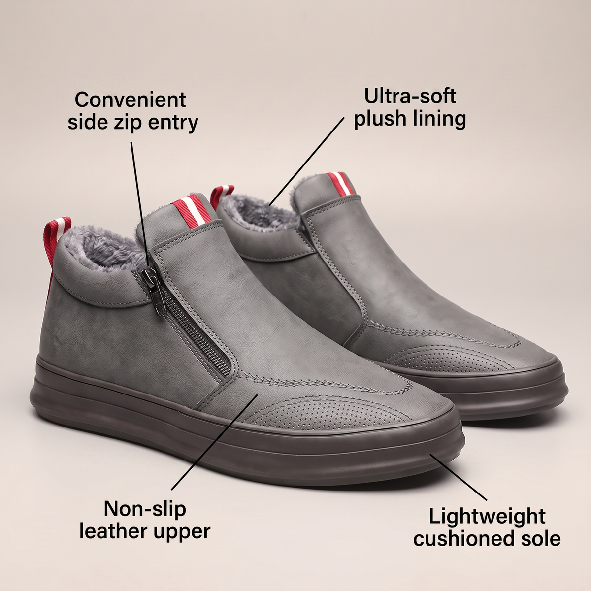 BROOKS LEATHER SNEAKERS