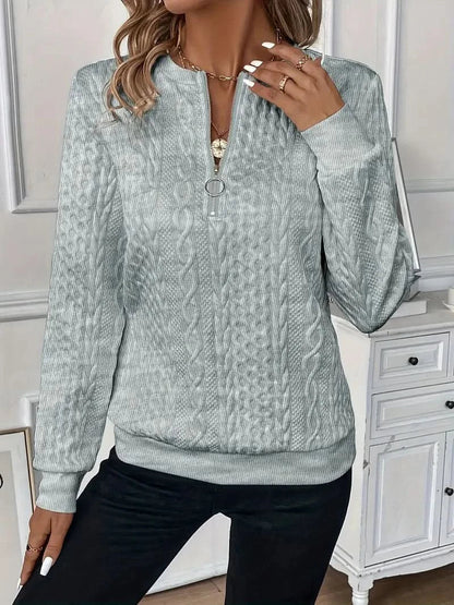 AMY | SWEATER WITH ZIPPER