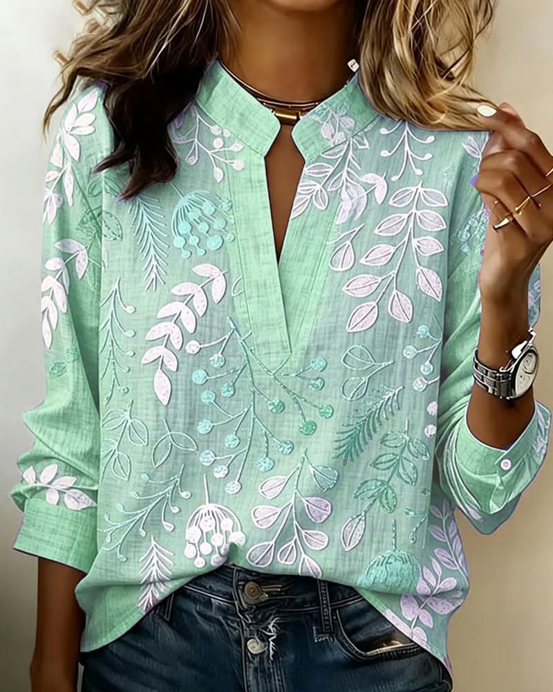EDEN CHIC HIGH-NECK BLOUSE