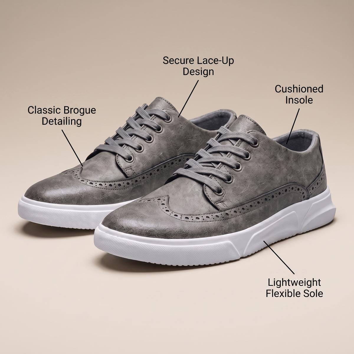 CALDWELL BROGUE SNEAKERS