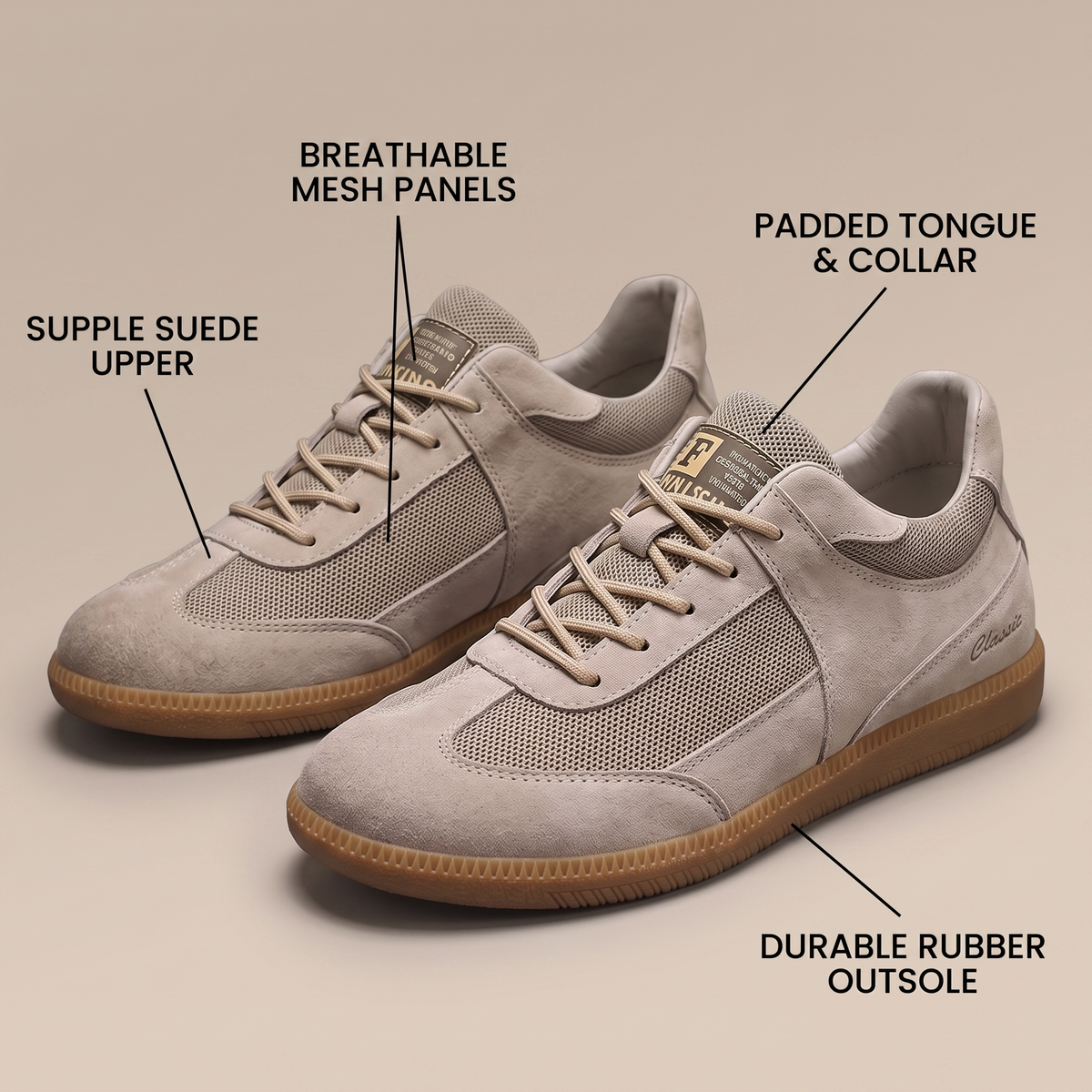 CALVINO GENUINE LEATHER SNEAKER