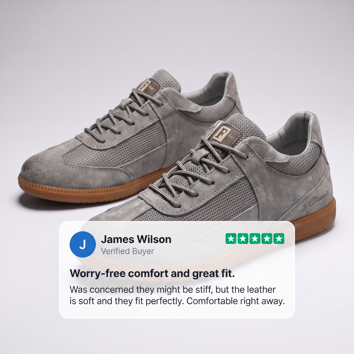 CALVINO GENUINE LEATHER SNEAKER
