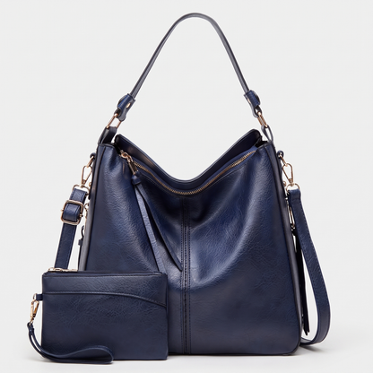 CAMELLIA LEATHER HOBO BAG