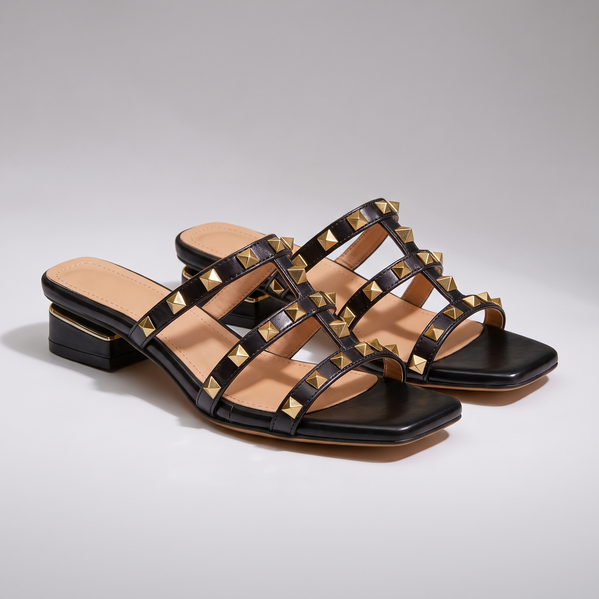 CARTER MODERN STUDDED SANDALS