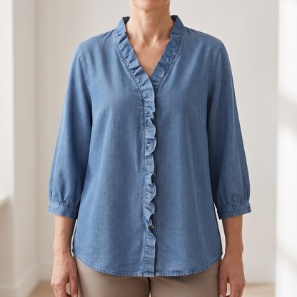 CELESTE RUFFLE TOP