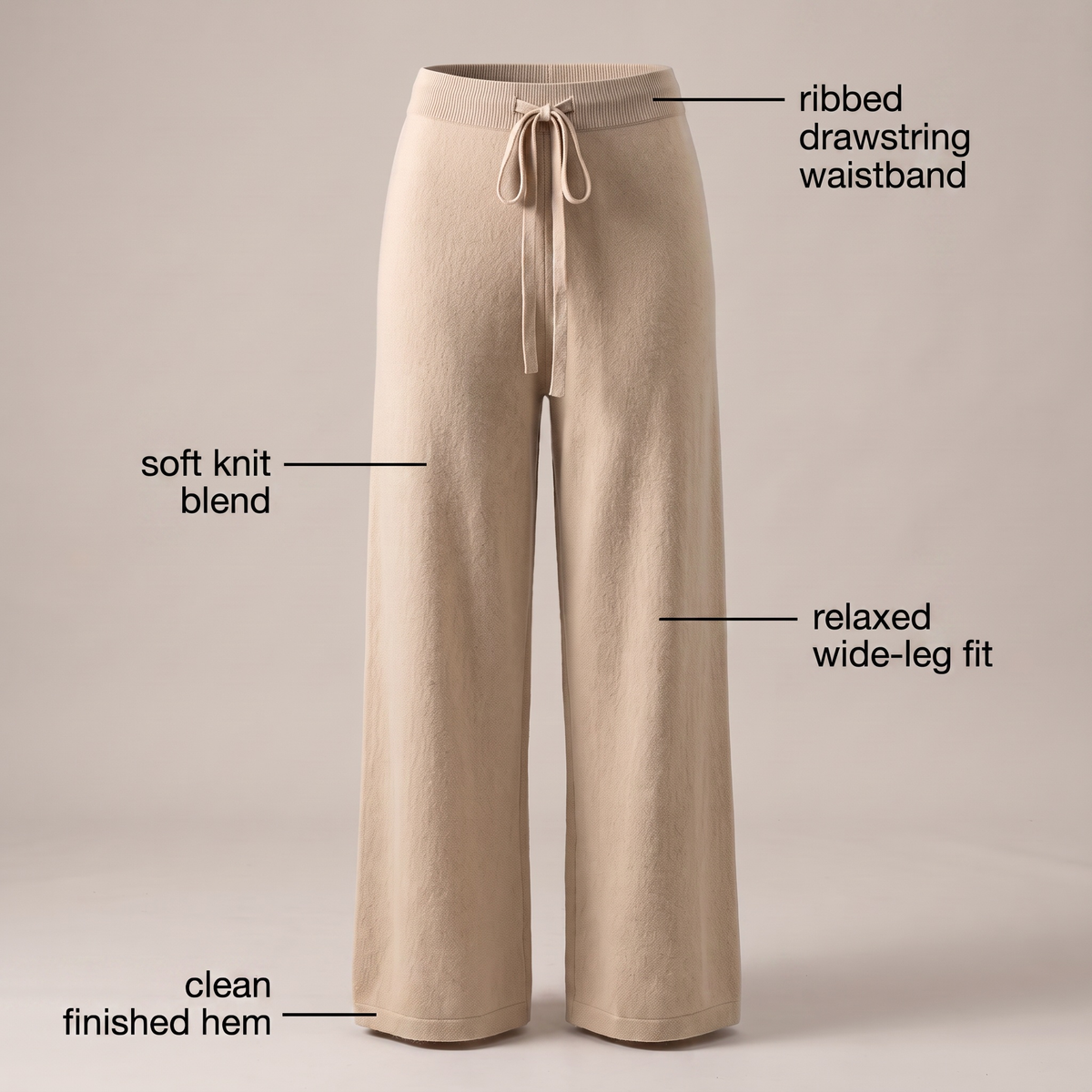 CHLOÉ ROUSSEAU LIGHT KNIT PANTS