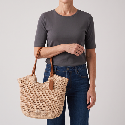 CLARA HANDWOVEN TOTE BAG