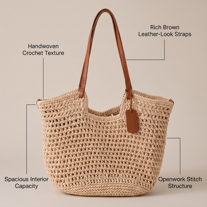 CLARA HANDWOVEN TOTE BAG
