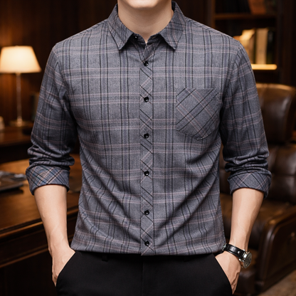 THEO PLAID BUTTON SHIRT