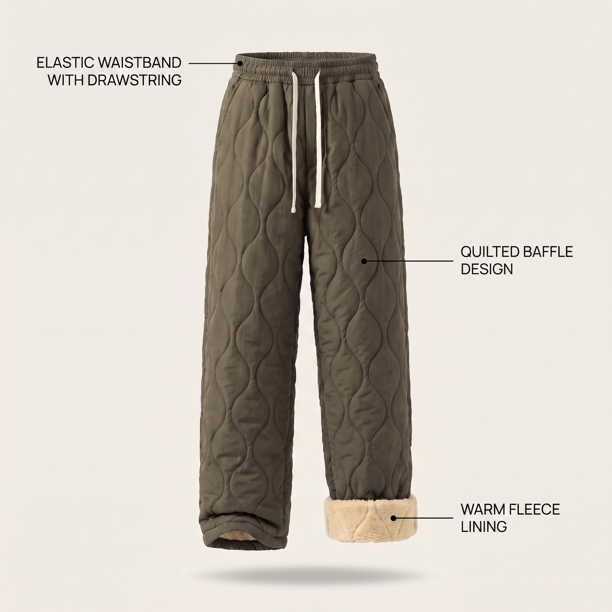 CLOUD COMFORT QUILTED PANTS