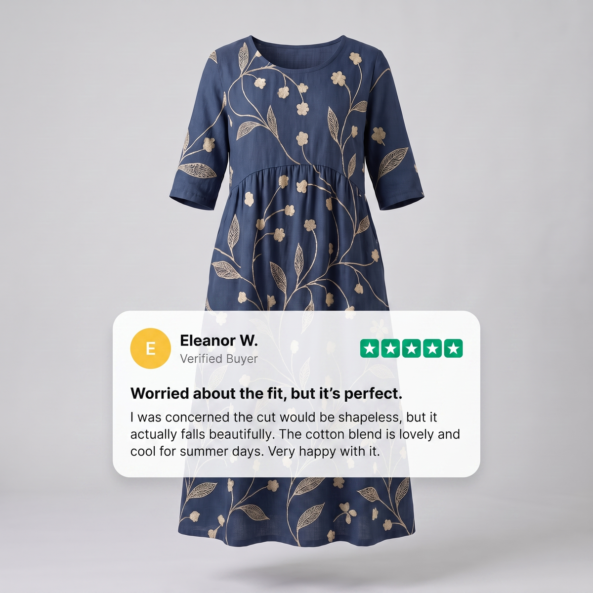 COMFORTABLE FLOW DRESS