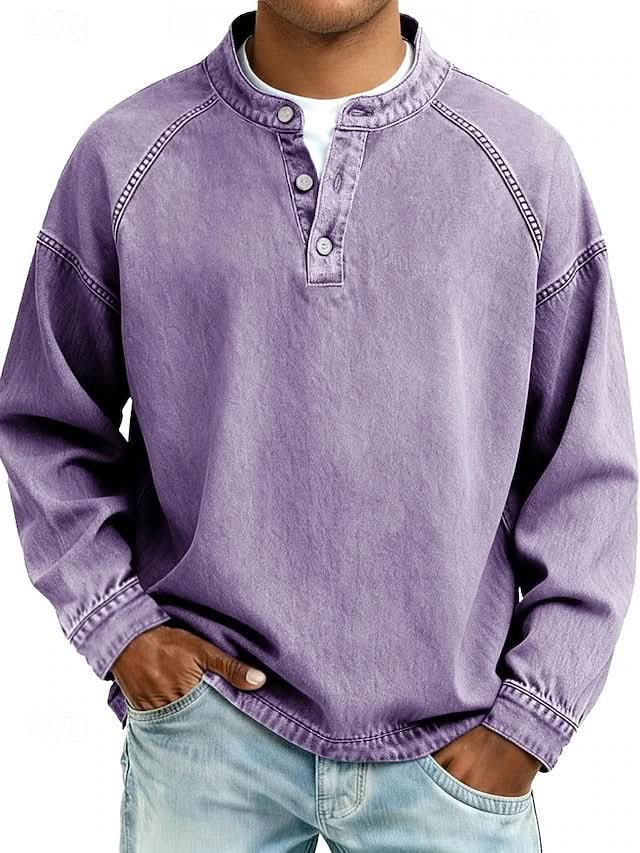 BROMLEY RELAXED HENLEY SWEATSHIRT