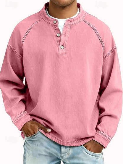 BROMLEY RELAXED HENLEY SWEATSHIRT