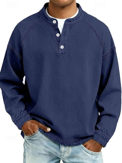BROMLEY RELAXED HENLEY SWEATSHIRT