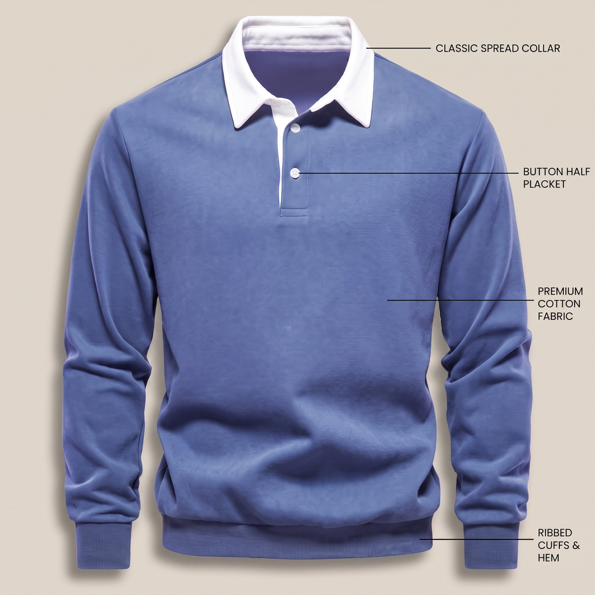 ELLISON POLO SWEATER