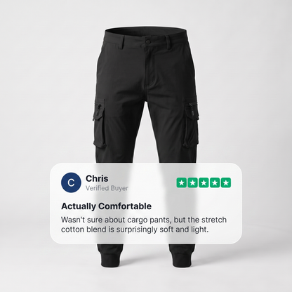 ELMSDEN PREMIUM STRETCH CARGO TROUSERS