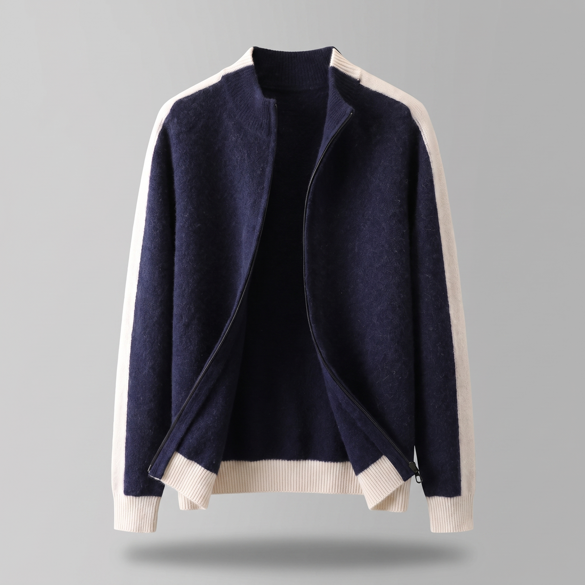 FERRARA CASHMERE ZIP-THROUGH JACKET