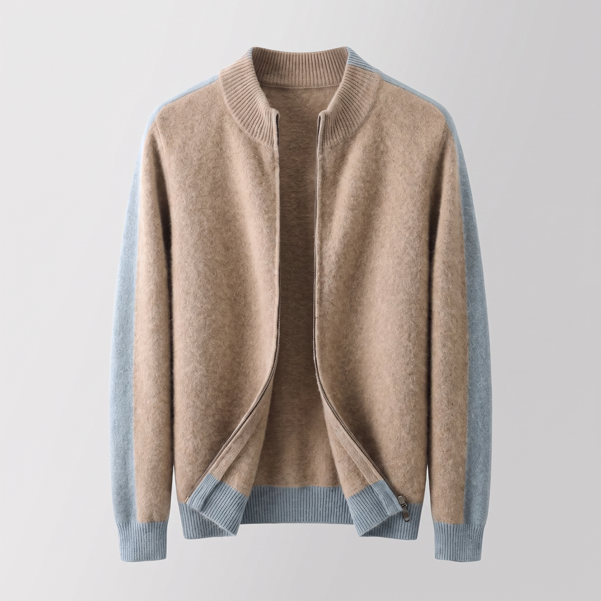 FERRARA CASHMERE ZIP-THROUGH JACKET