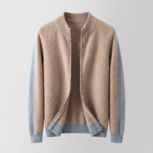FERRARA CASHMERE ZIP-THROUGH JACKET