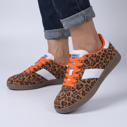 FIERCE SUEDE LEOPARD SNEAKER