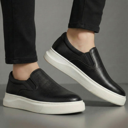 FAIRFORD BLACK GRAIN LEATHER SHOES