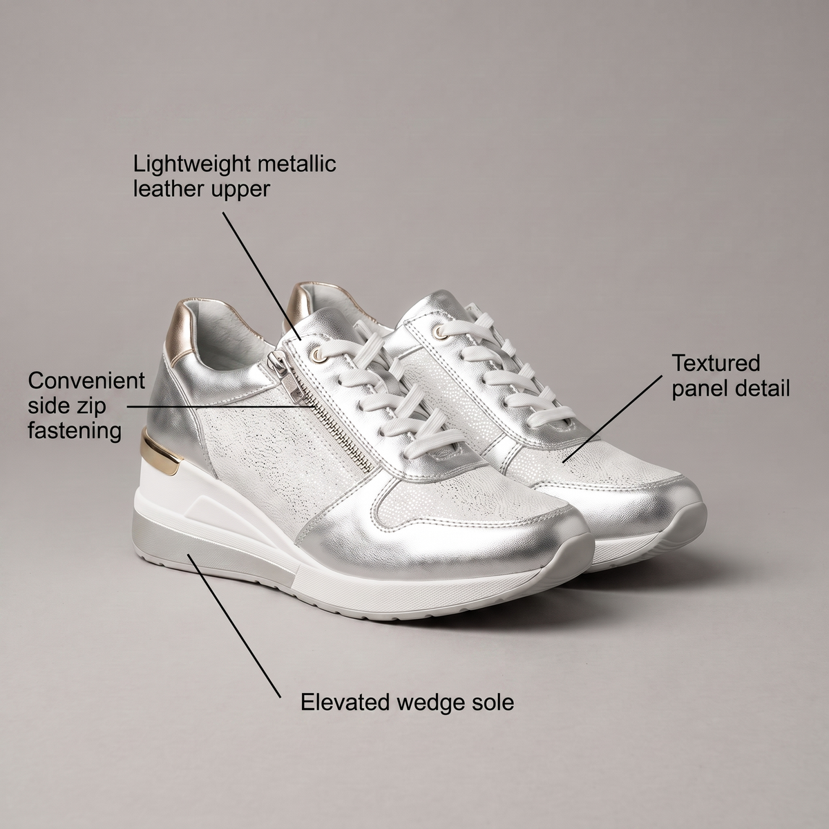 FLEXI ZIP WOMEN'S SNEAKERS