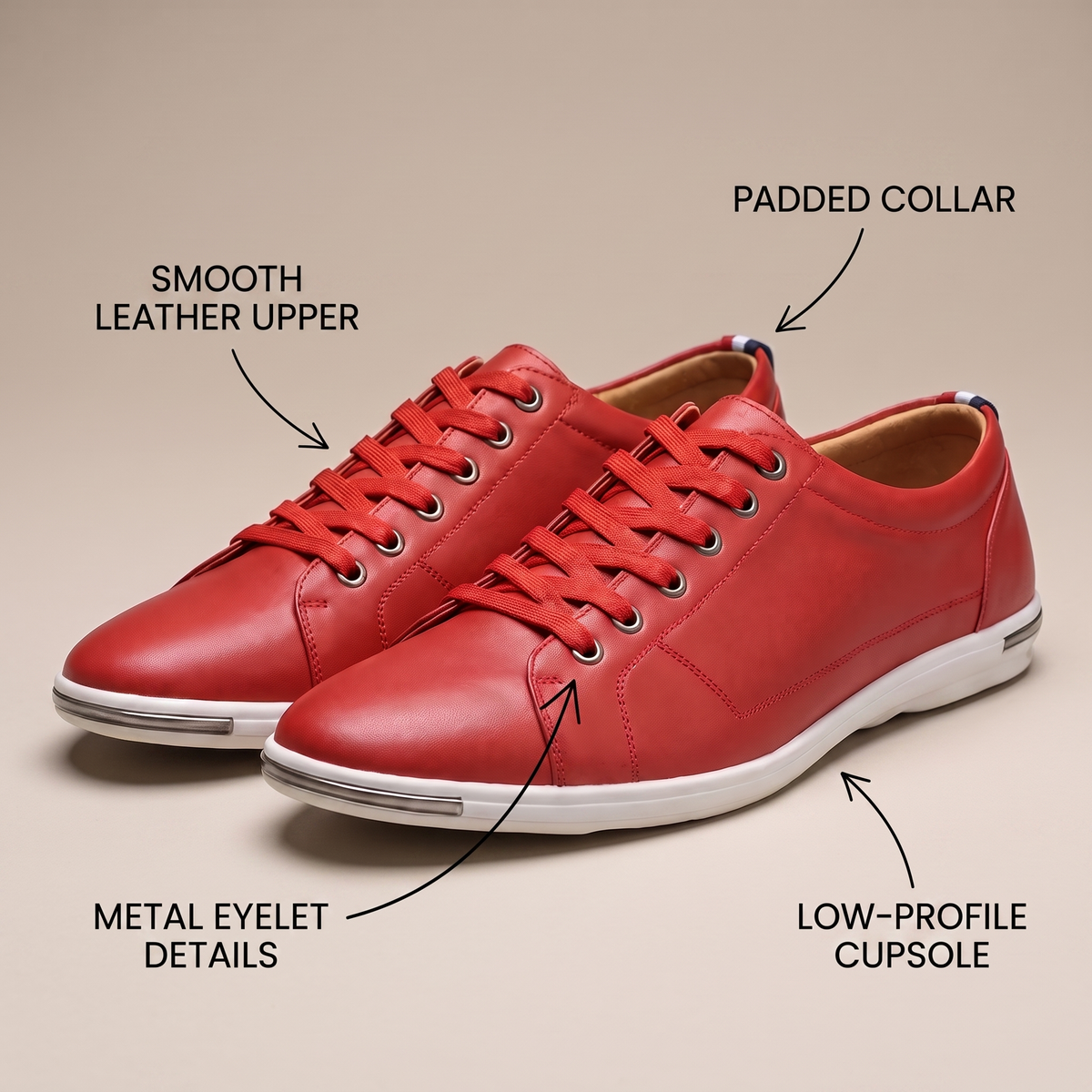 GRAYSON LEATHER SNEAKERS