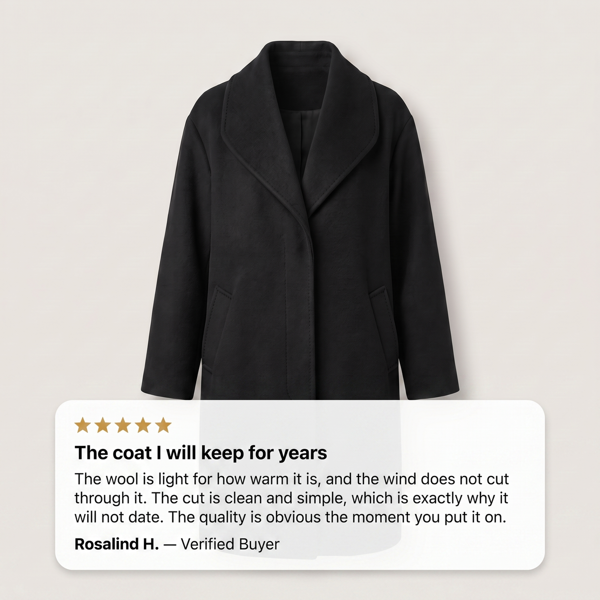 GREYMONT WOOL COAT