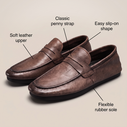 HARRINGTON PENNY LEATHER LOAFERS