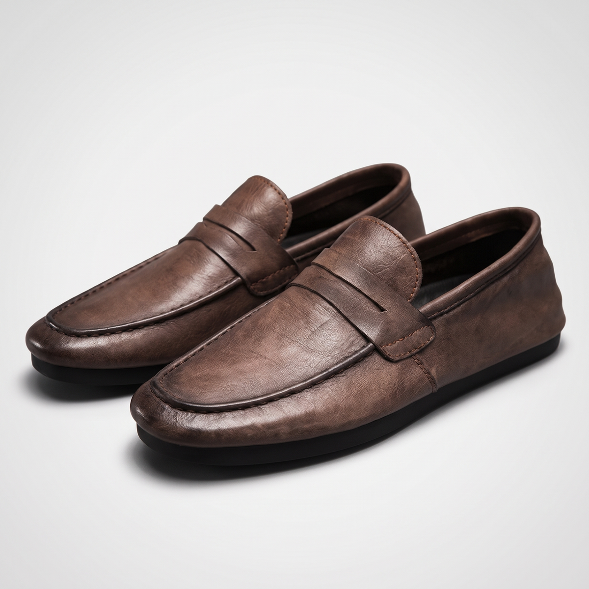 HARRINGTON PENNY LEATHER LOAFERS