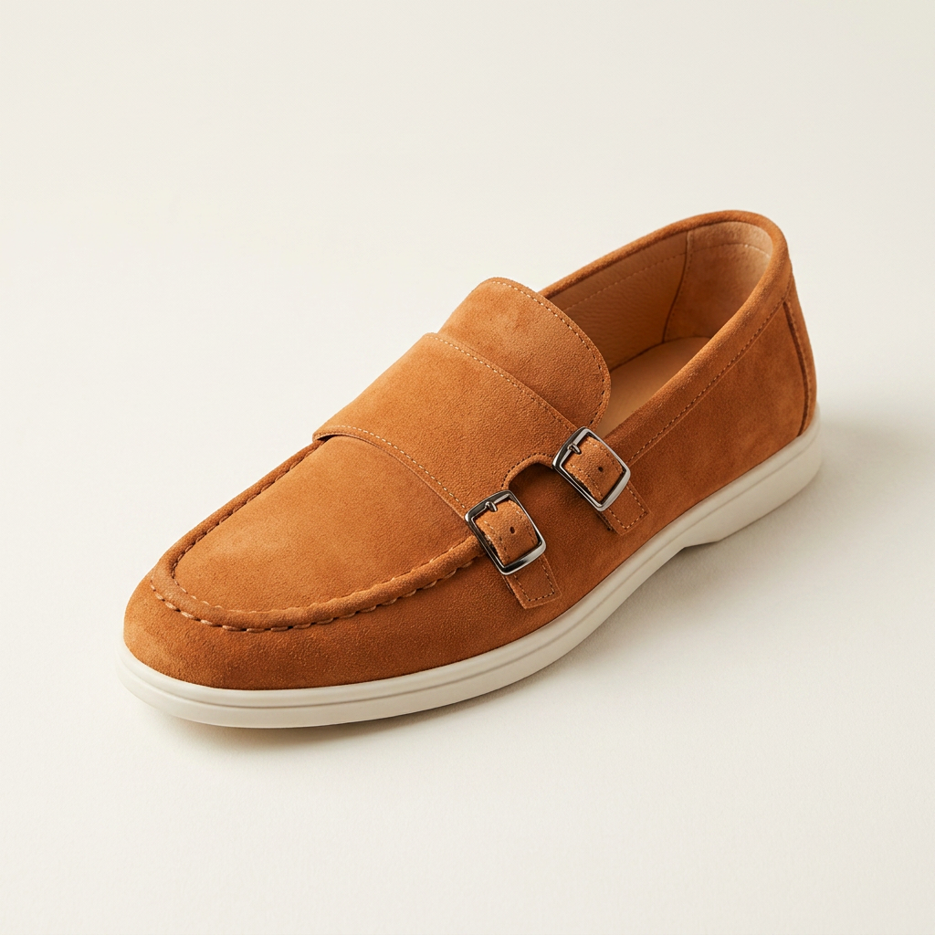RAMSBURY SUEDE BUCKLE LOAFERS