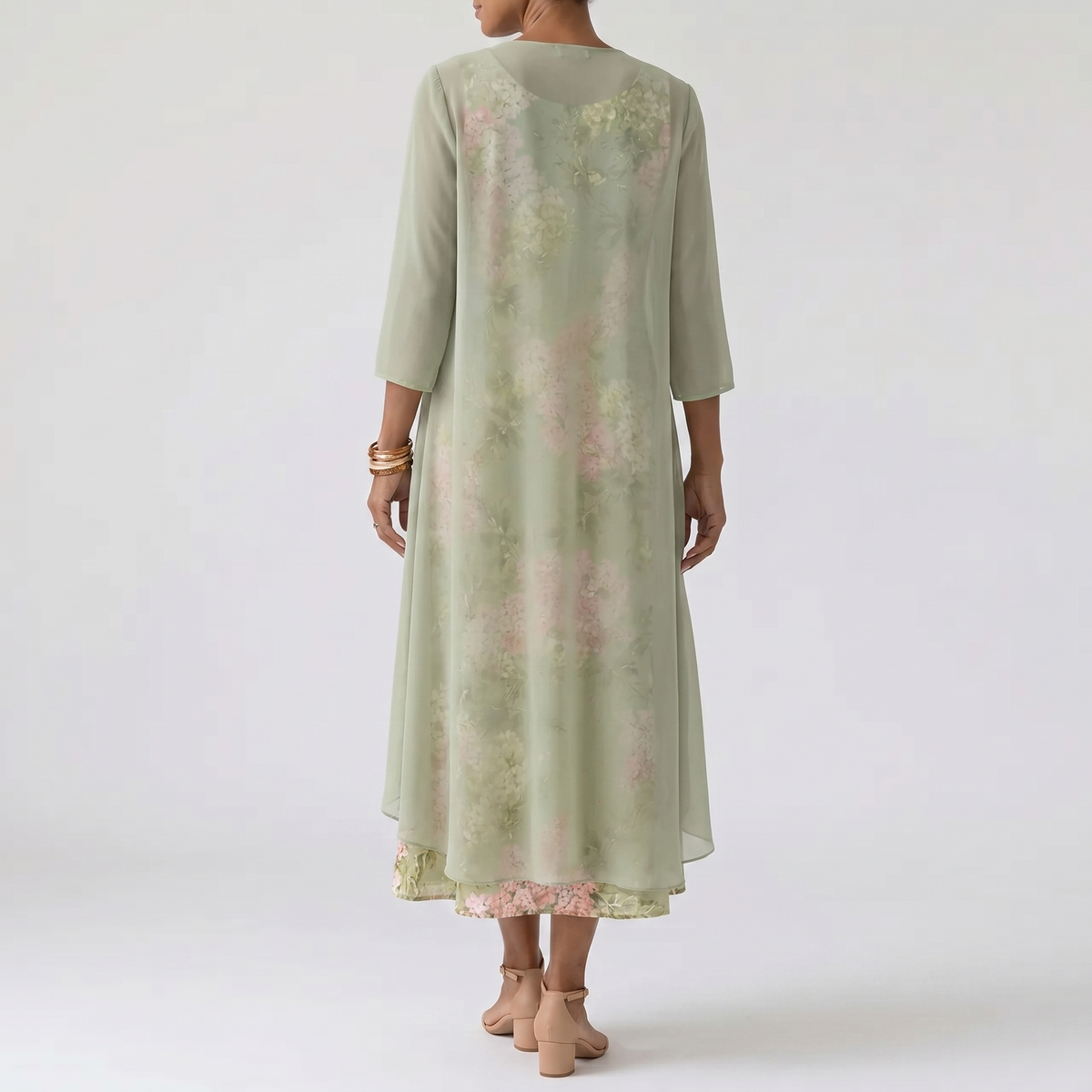AMELIE SOFT GARDEN MIDI DRESS