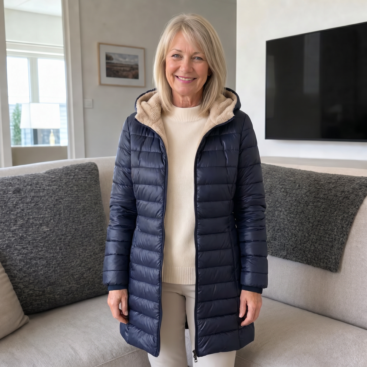 DAHLIA MID-LENGTH FLEECE PARKA