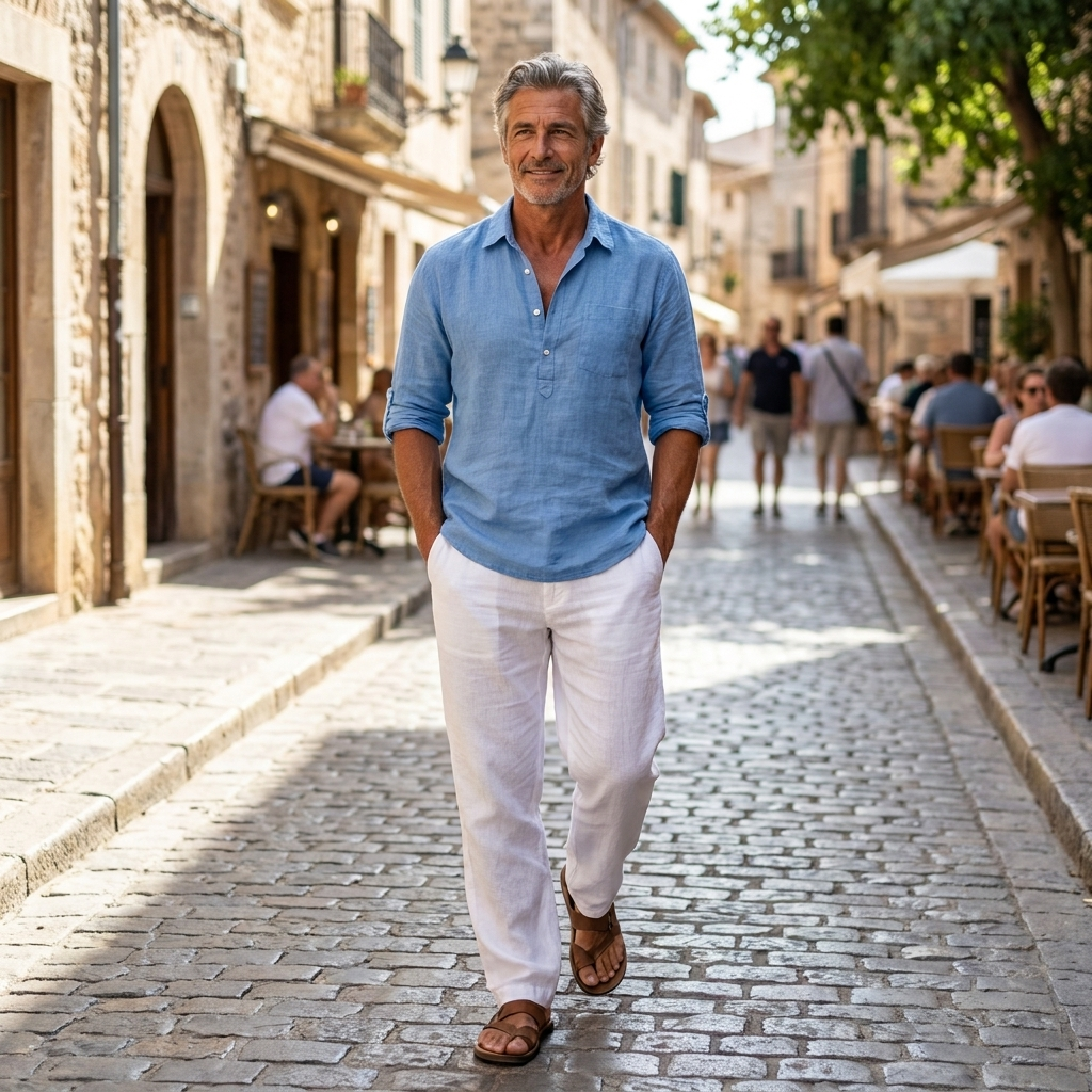HARRISON LINEN POLO