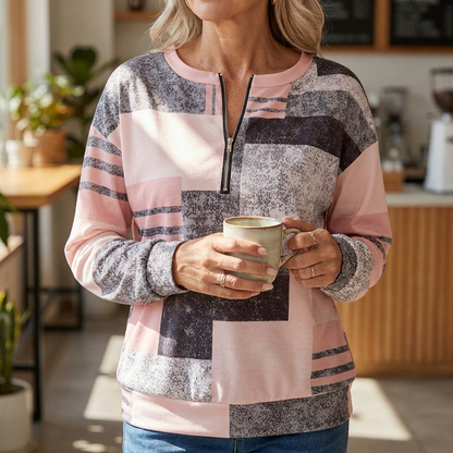 ROWAN COSY ZIP SWEATER