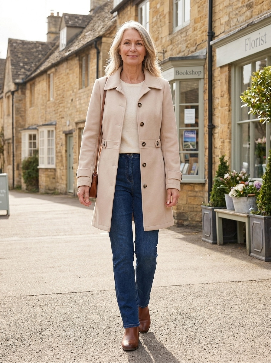 ELOISE BELTED MID-LENGTH COAT