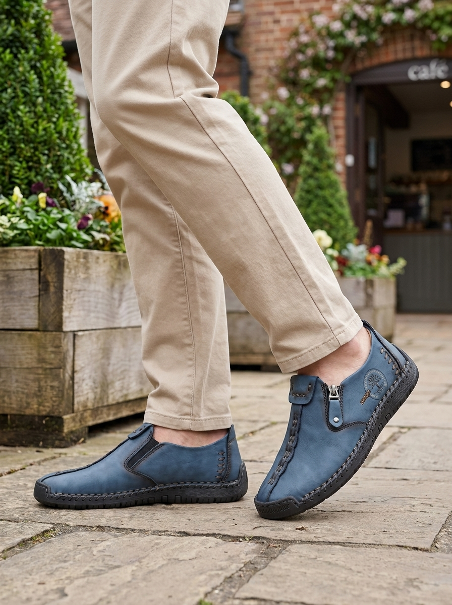 BURLEIGH EASY-ON ZIP LOAFERS