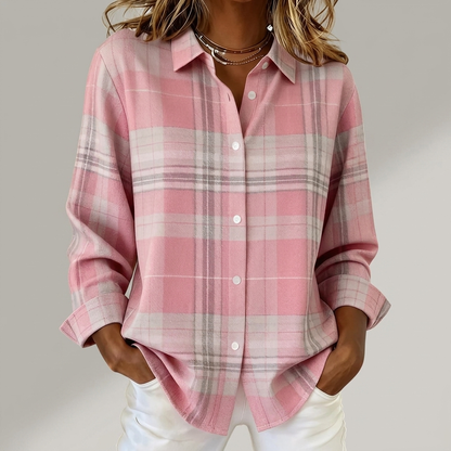 BRAMLEIGH PINK PLAID SHIRT