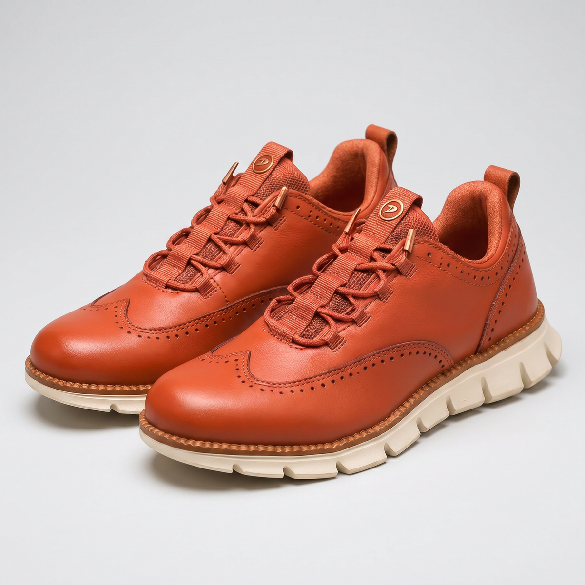 CAVENDISH WINGTIP LEATHER TRAINERS