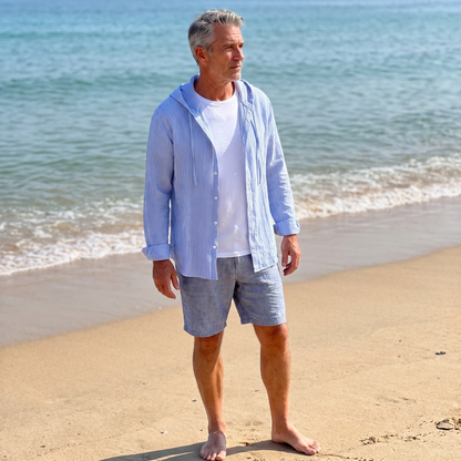 NOVA LINEN HOODIE