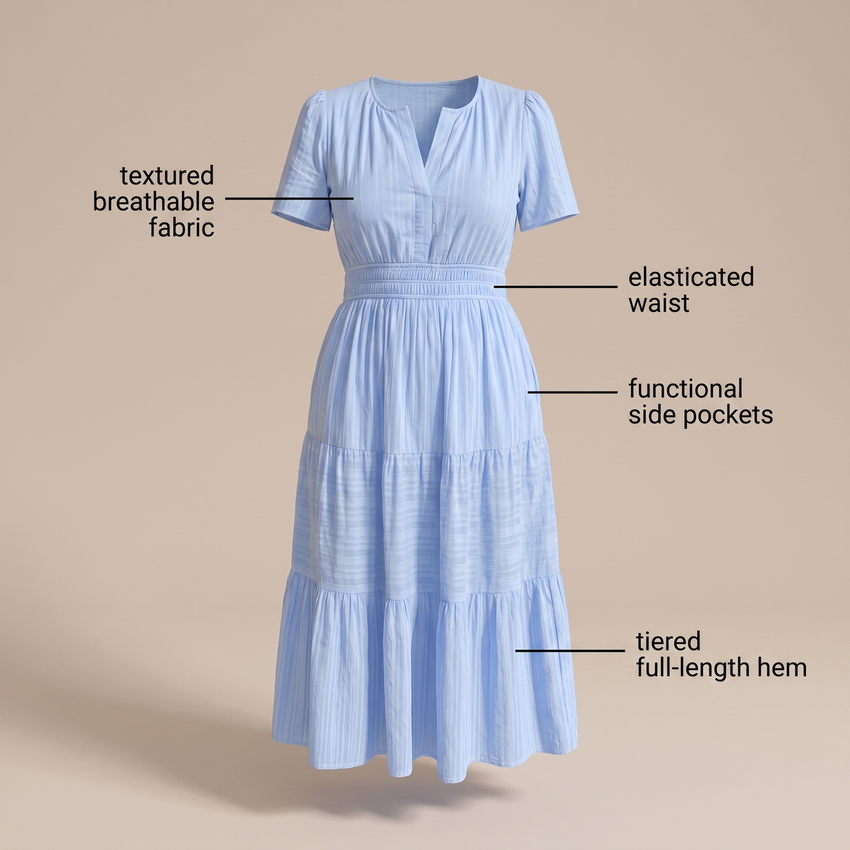 CELESTE RELAXED MAXI DRESS