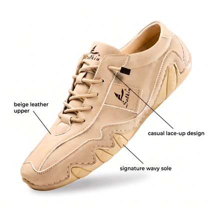 REDBOURNE LEATHER TRAINERS