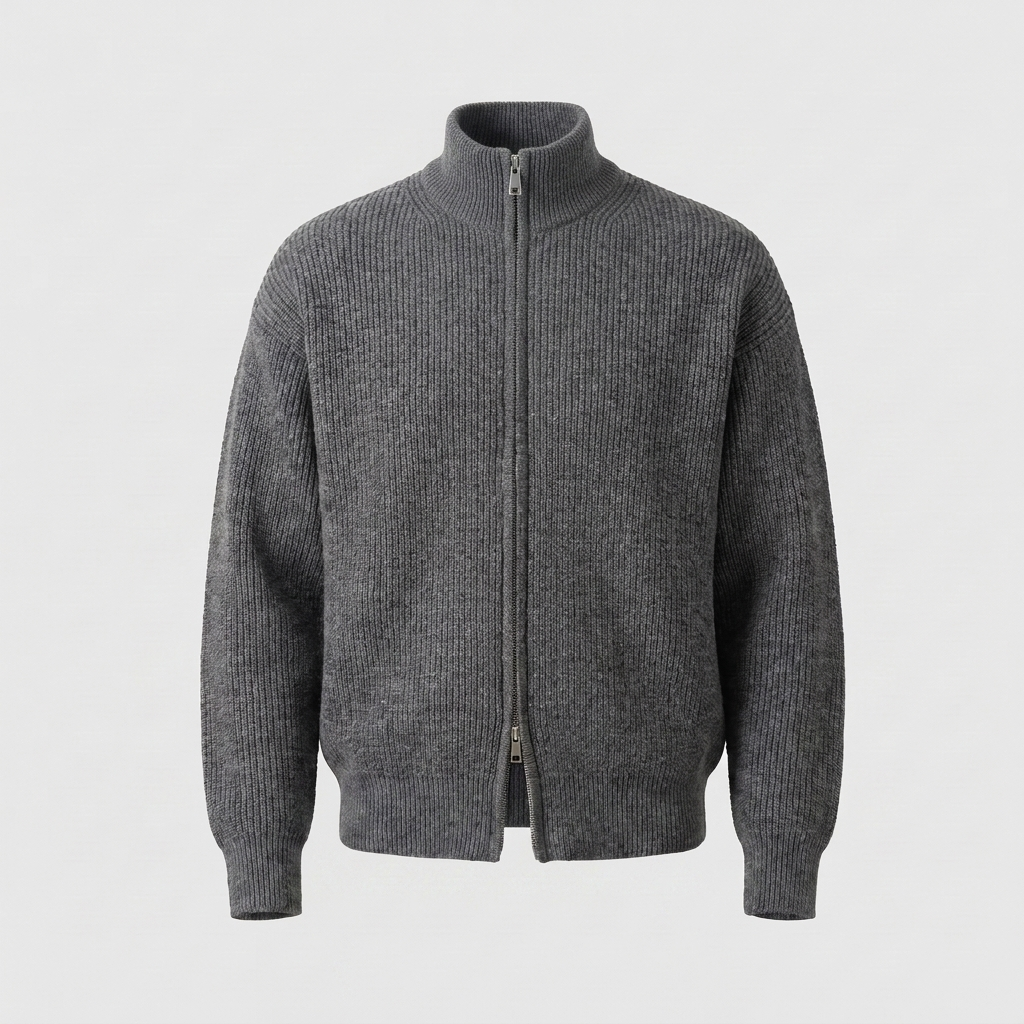 HOLLIS SMART-CASUAL ZIP CARDIGAN