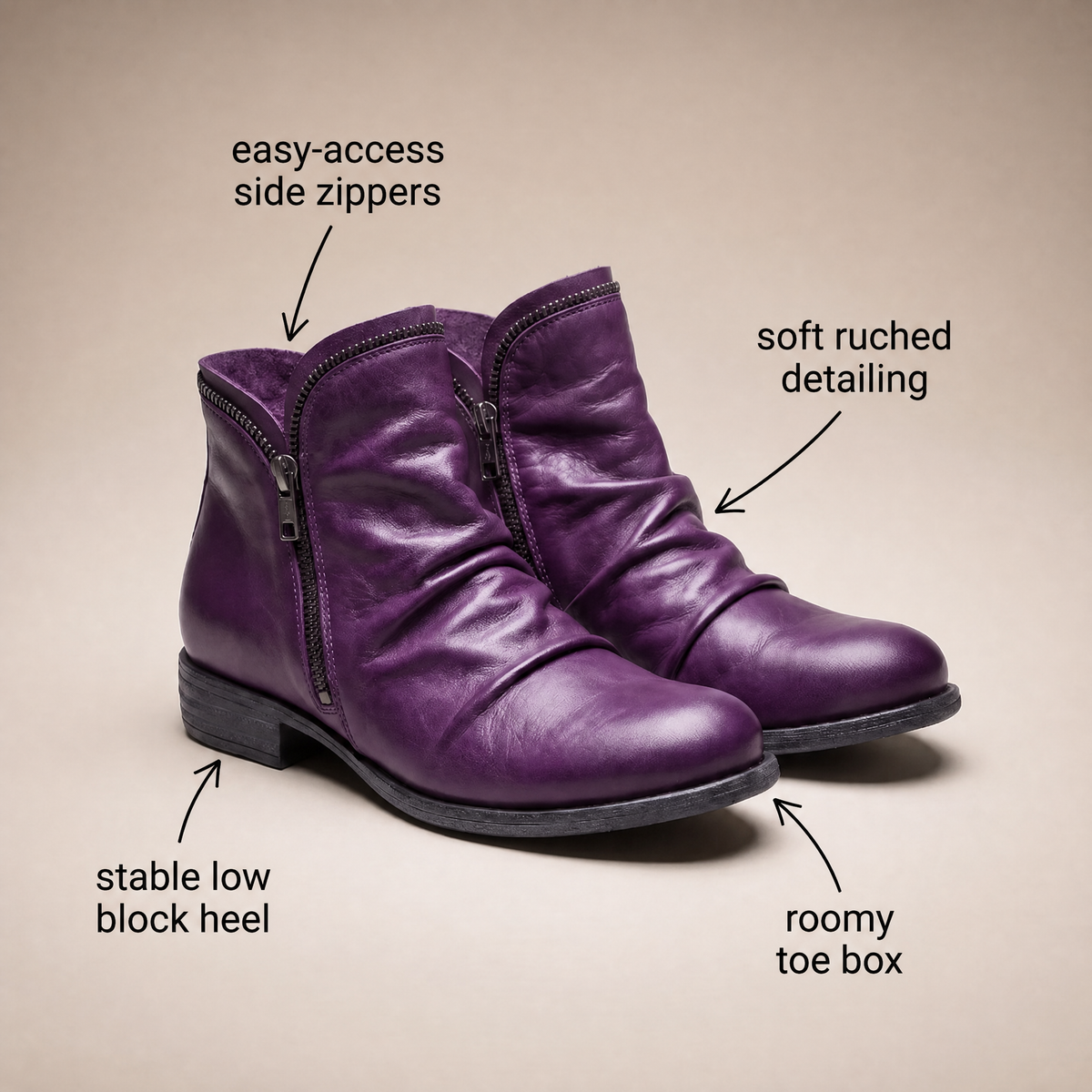 MARLOWE LEATHER CHELSEA BOOTS