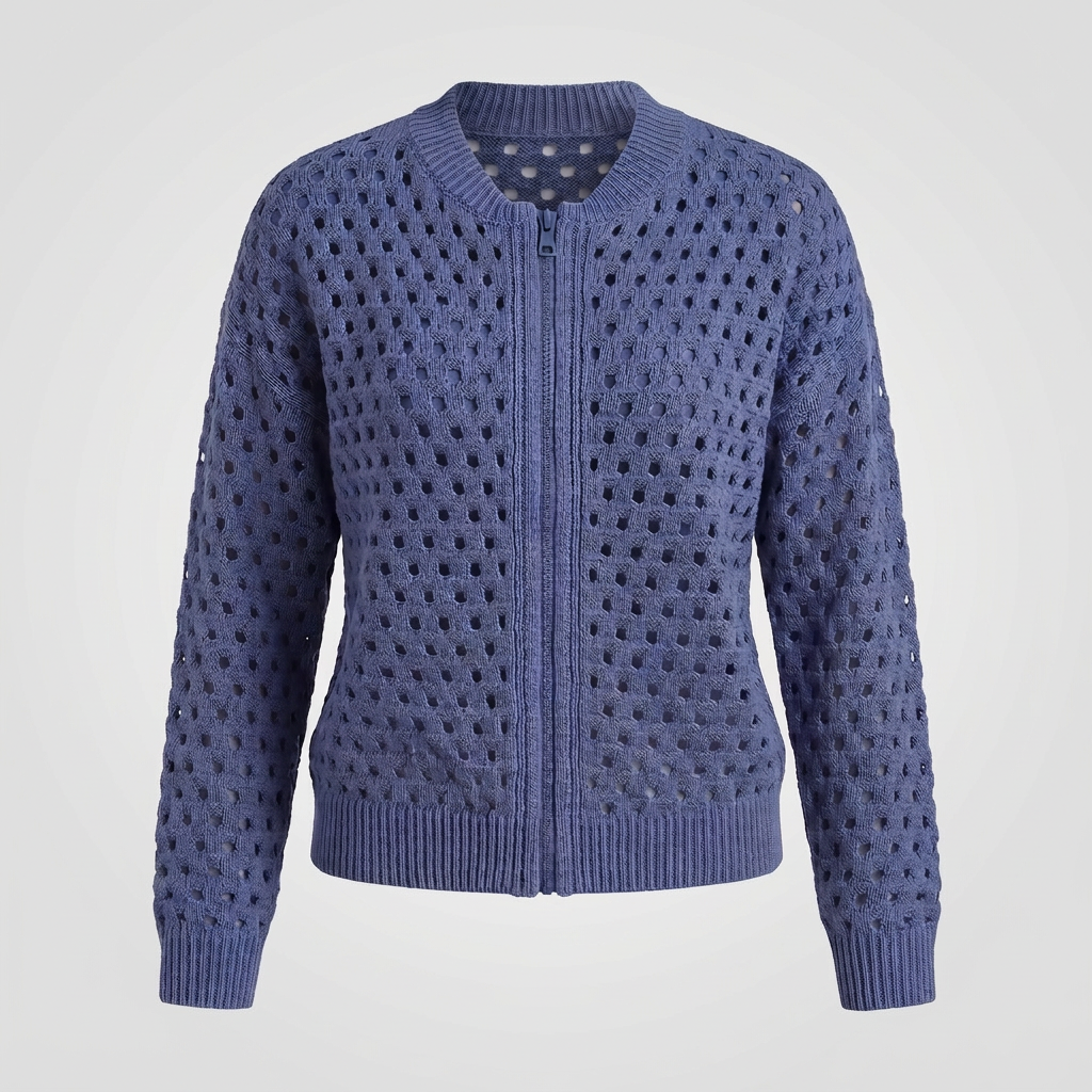 GWENDOLINE OPENWORK KNIT JACKET